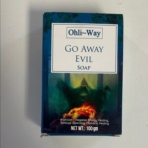 Ohli~Way "Go Away Evil" Soap - Blue/Green Packaging